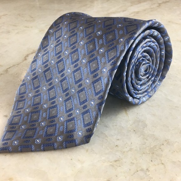 PLATINUM SILK TIE - Picture 13 of 14